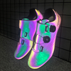 Color Changing Road Cycling Shoes for Men, Reflective SPD Cleats Bike Sneakers