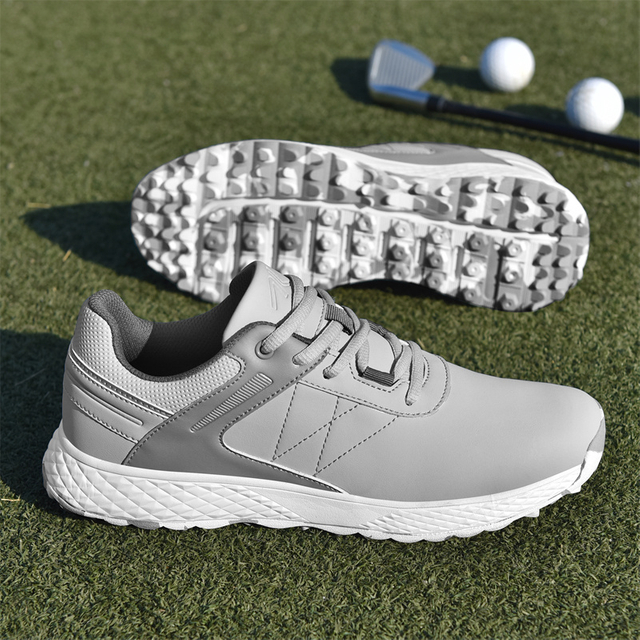 Leather Golf Sneakers for Men Lightweight Comfort