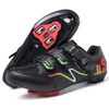 Professional Road Bike Shoes, Durable Leather & Mesh Cycling Sneakers 