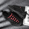 Trail Titan Non-Slip Hiking Shoes for Men – Black with Red-White Laces
