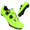 Men's Fluorescent Green Cycling Shoes, High-Visibility Road Riding Sneakers