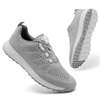 Lightweight White Golf Shoes, Water-Resistant Cushioned Golf Sneakers for All-Day Comfort on the Course