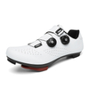 Men's White Road Cycling Shoes, Professional SPD Compatible Bike Shoes