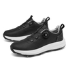 Men’s Waterproof Spikeless Golf Shoes BOA Dial Lightweight High Traction Microfiber Leather