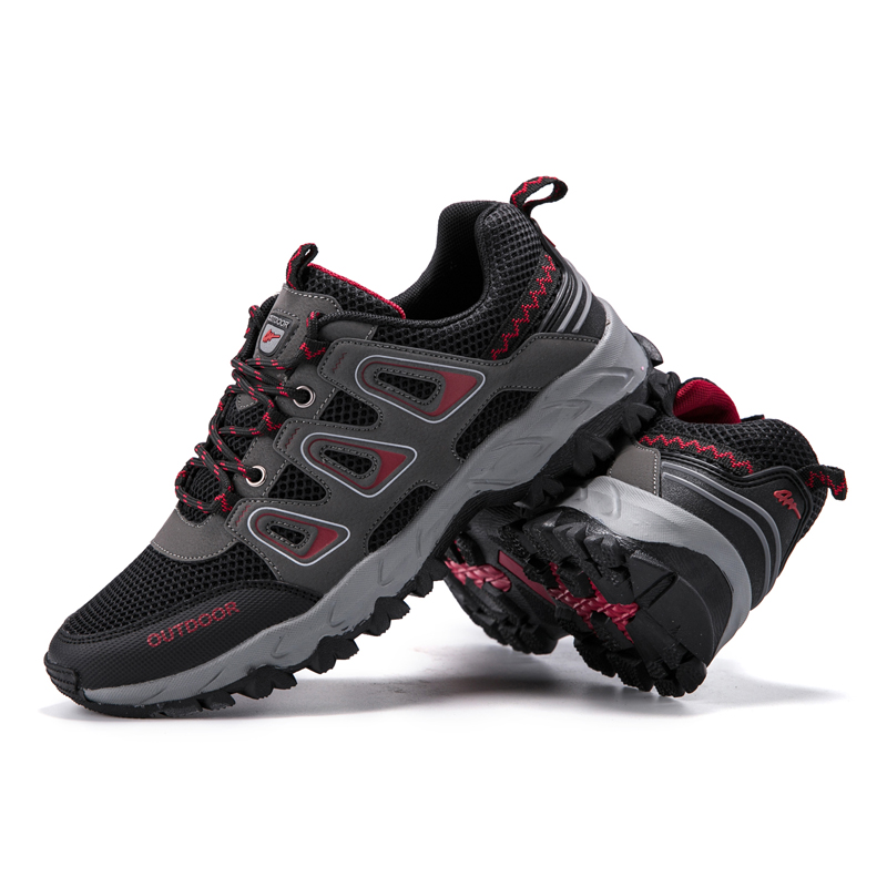 Unisex Outdoor Trail Running Shoes, Lightweight Breathable Mesh Hiking Boots with Anti-Slip Outsole, Perfect for Hiking, Cycling, Camping & Trekking Professional 