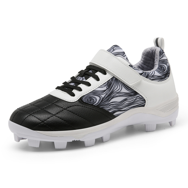 Adjustable Strap Lace Molded Baseball Cleats –Durable Non-Slip Youth Training Shoes
