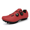 Men's Red Road Bike Shoes, Breathable Cycling Footwear for Peloton