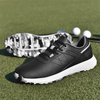 Leather Golf Sneakers for Men Lightweight Comfortomfortable Lightweight EVA Sole