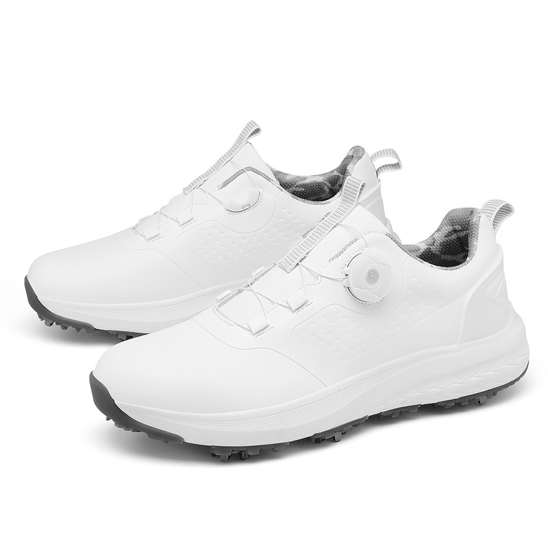 Breathable Flyknit Golf Shoes Twist Closure High Traction All-Weather Footwear