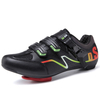 Professional Road Bike Shoes, Durable Leather & Mesh Cycling Sneakers 