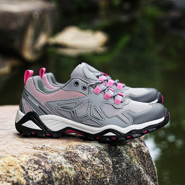 Unisex Trail Running Shoes, Lightweight Breathable Hiking Sneakers for Couples