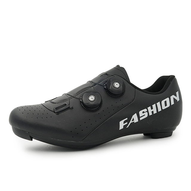 Men's Black Mountain Bike Shoes, Non-Slip Cleats Cycling Sneakers