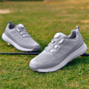 Lightweight White Golf Shoes, Water-Resistant Cushioned Golf Sneakers for All-Day Comfort on the Course