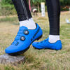 Men's Blue MTB Shoes, Durable Off-Road Cycling Footwear for Men