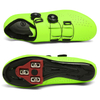 Men's Fluorescent Green Cycling Shoes, High-Visibility Road Riding Sneakers