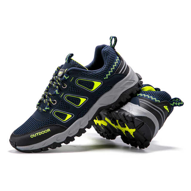 Professional Outdoor Hiking Cycling Shoes, Breathable Mesh Upper, Non-Slip Wear-Resistant Sole for Men Women, All-Terrain Adventure Footwear