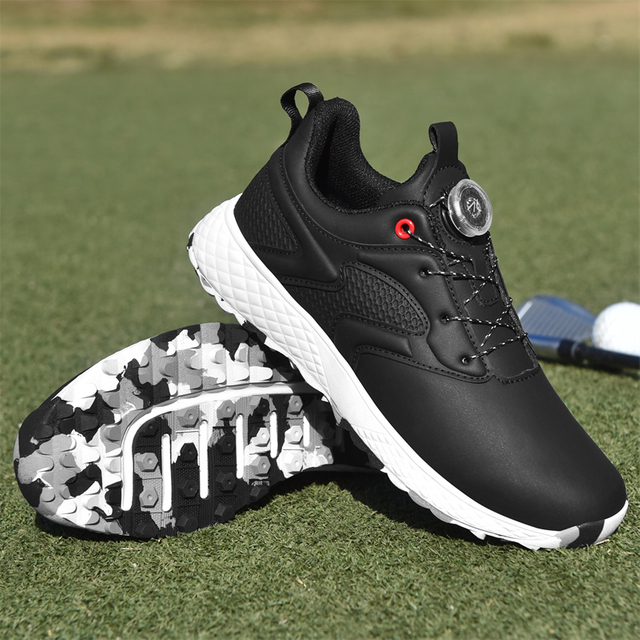 Premium Quick Lock Golf Shoes Lightweight EVA Cushioned Spikeless Sneakers
