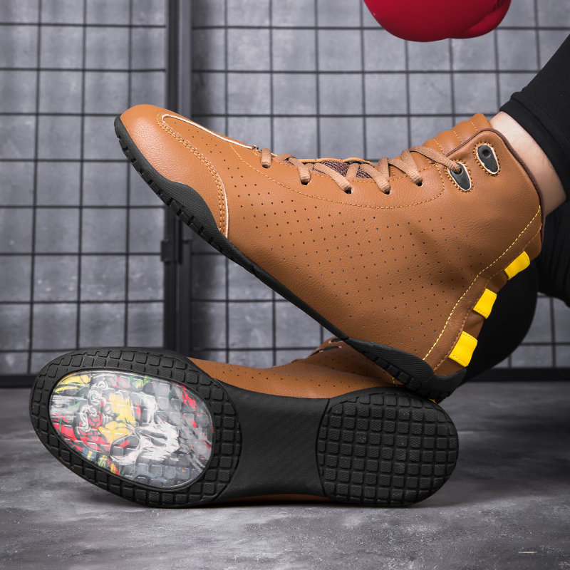 High-quality PU Leather Shoes and Boxing Shoes designed for performance